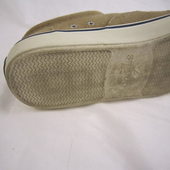 SPERRY Top-Sider Mens Canvas Shoes Light Brown Size 10 - Picture 7 of 14